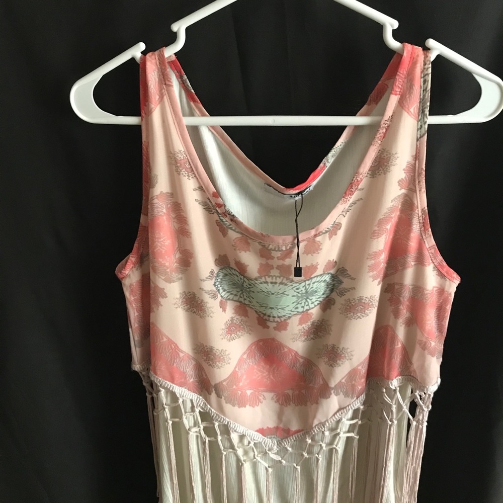 ILEEN girl Fringed Tank Top Blouse